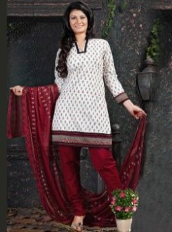 Smart Printed Churidar Suit