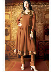 Abarkali Style Churidar Kurta