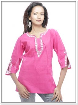 Pink Kurti Design