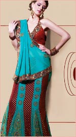 Buy Ethnic Lehenga Saree