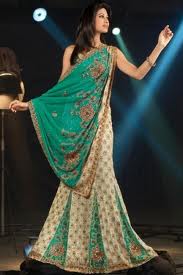 panelled lehenga