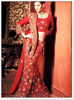 Fish Cut Mermaid Style Bridal Lehenga