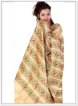 Assam Golden Muga Silk Sarees