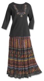 indian long skirt and top