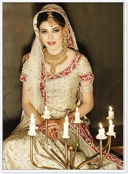 Off-White Indian Wedding Dress
